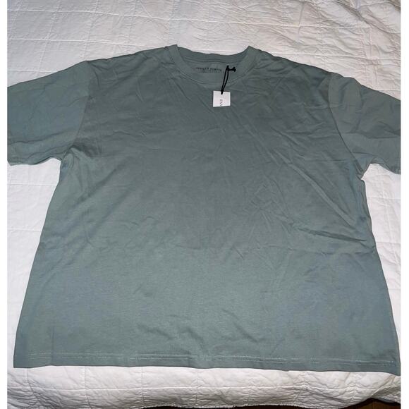 Supply And Demand New York City Moonstone BF T Shirt‎ Womens XL Dusty Teal Green - Picture 1 of 6